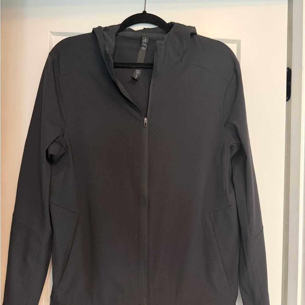 Men's Black Hooded Zip Jacket - Unbranded